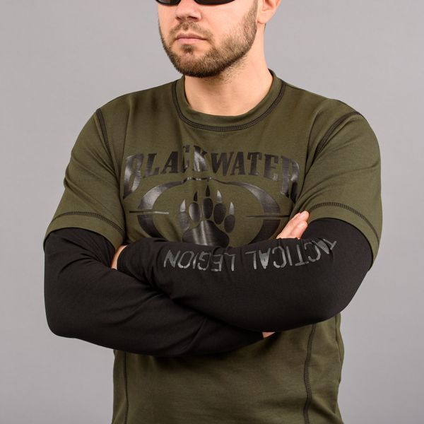 T-shirt with sleeves "BLACK WATER" OLIVE (Knitwear) 0028402XL0000000 photo