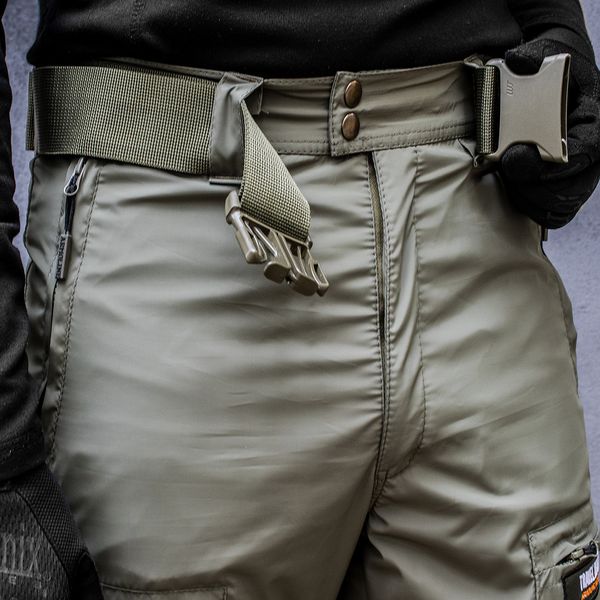 Insulated pants with belt "TRAVEL DEFENCE" LIGHT OLIVE (Boston + Microfleece) 00322000S0000000 photo