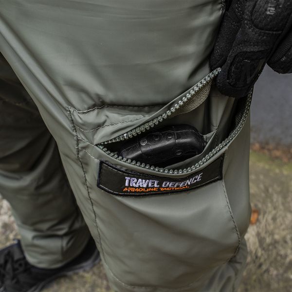 Insulated pants with belt "TRAVEL DEFENCE" LIGHT OLIVE (Boston + Microfleece) 00322000S0000000 photo