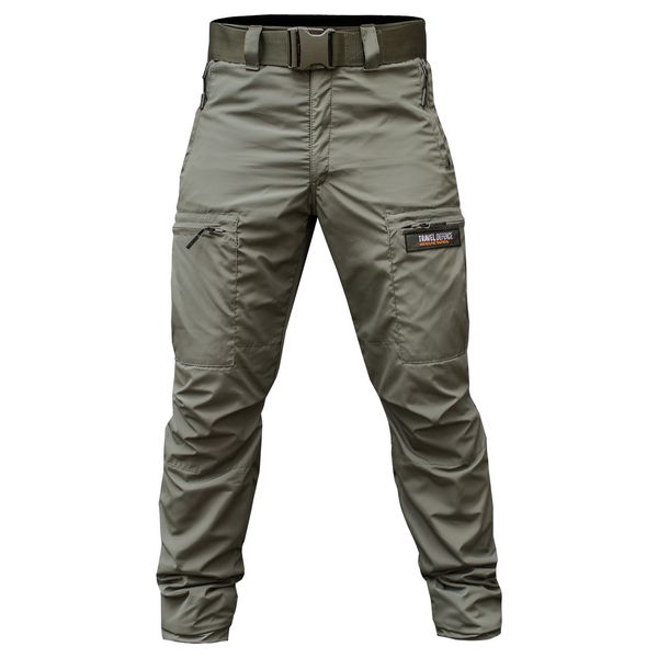 Insulated pants with belt "TRAVEL DEFENCE" LIGHT OLIVE (Boston + Microfleece) 00322000S0000000 photo